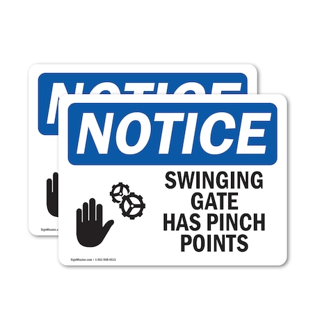 Signmission Safety Culture Sign, 10 in Width, Vinyl Decal, Rectangle OS-2PACK-NS-D-710-L-18519